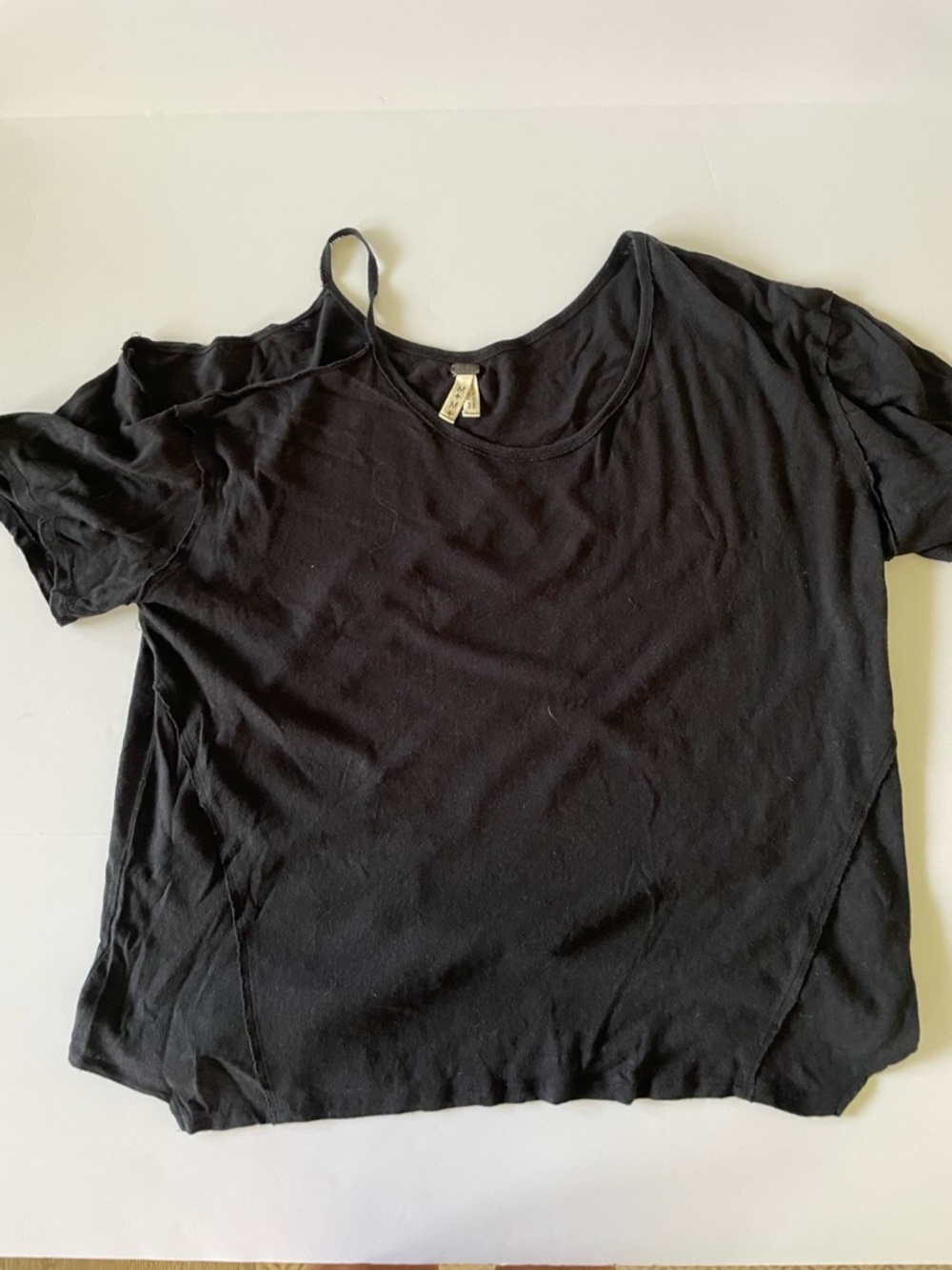 🖤 We The Free Free People Oversized One-Shoulder Tee  | Size Medium |